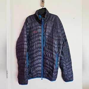 Mammut Jacket Mens Extra Large Blue Broad Down Puffer Lightweight XL